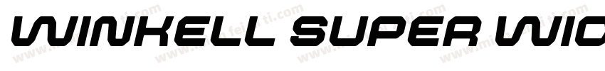 winkell super wide字体转换